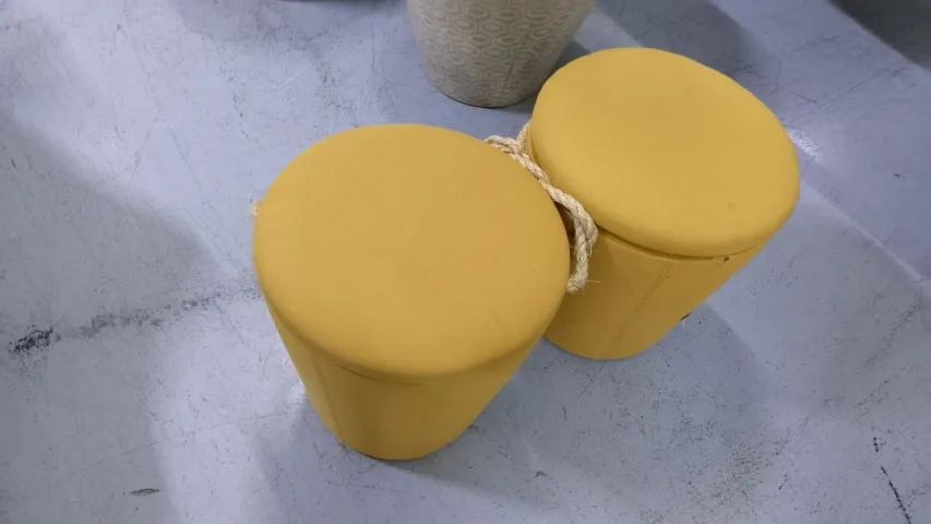 Puff Baú Amarelo - Frisokar  - Foto 5