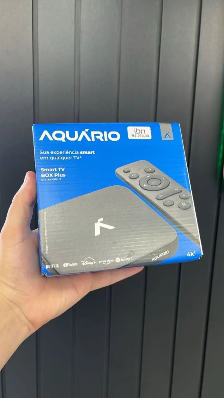 TV Box Aquário Transforme Sua TV Para Smart - Pague no cartão, boleto ou com seu FGTS