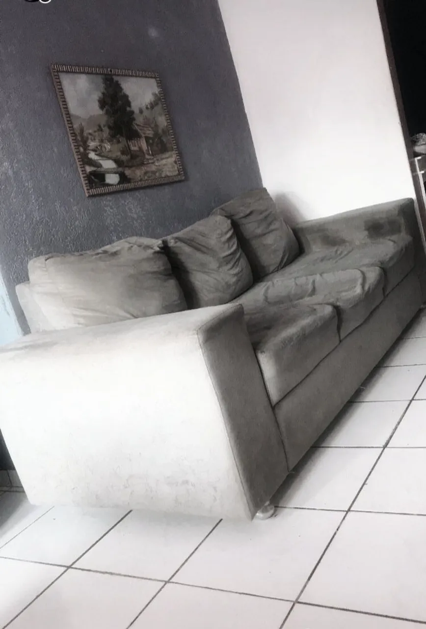 Sofá 3 lugares cinza
