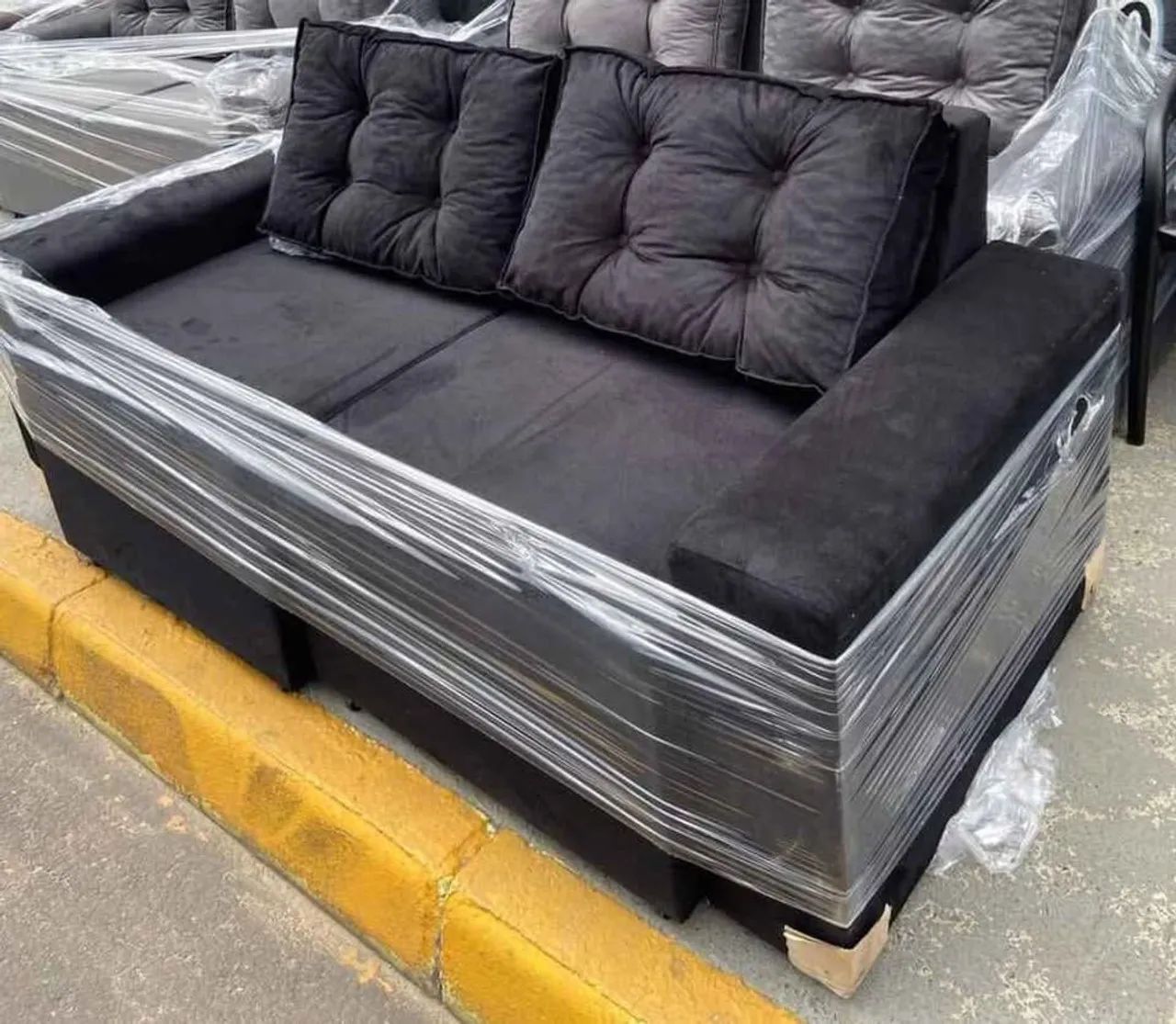 NOVOS Sofás modernos e confortáveis SOLICITE CATÁLOGO DE MODELOS E CORES Suede Premium - Foto 4