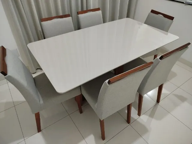 Mesa de jantar 6 cadeiras