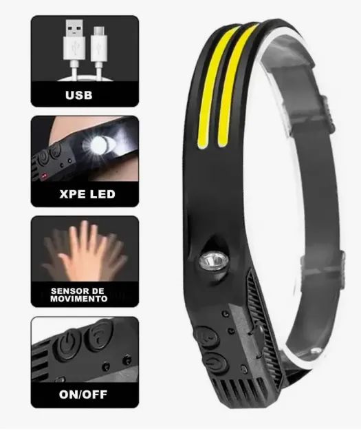 Lanterna Led De Cabeça Bmax BM-813 com Sensor de Movimento On/Off  - Foto 2
