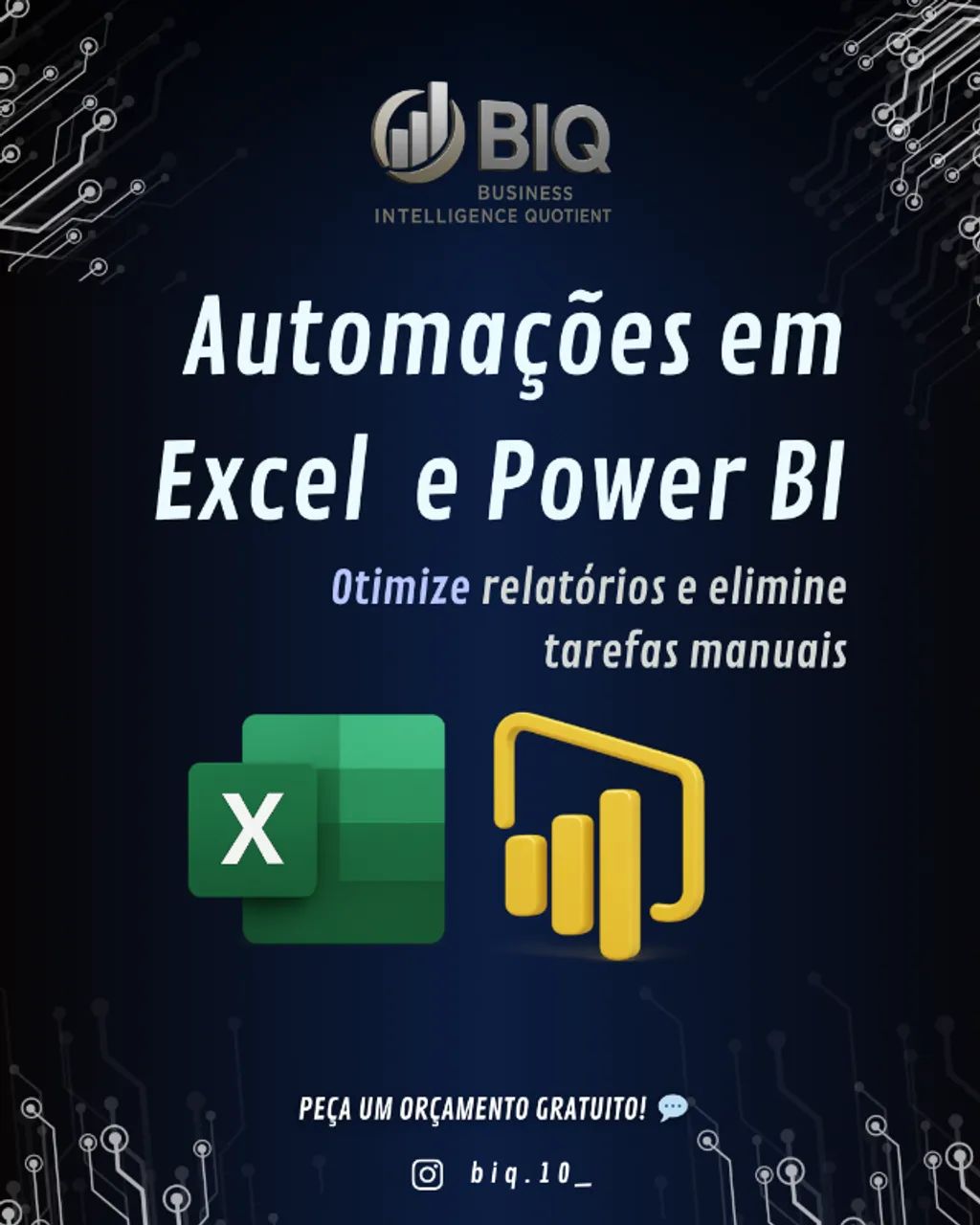 Automação em Excel e Power BI - Otimize relatórios e elimine tarefas manuais