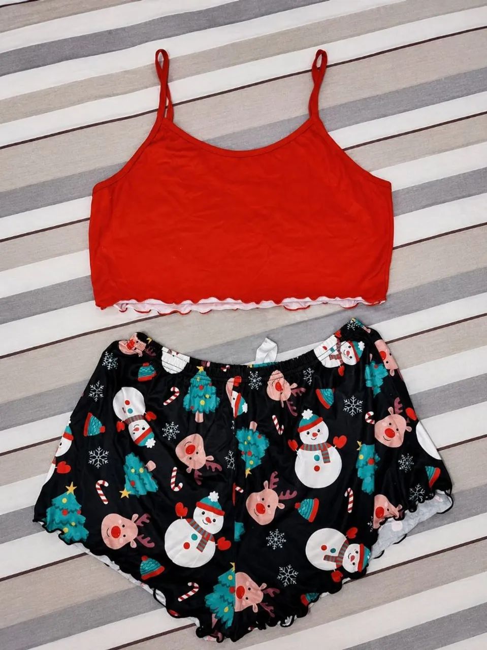 Pijama de Natal Shein GG - Foto 2
