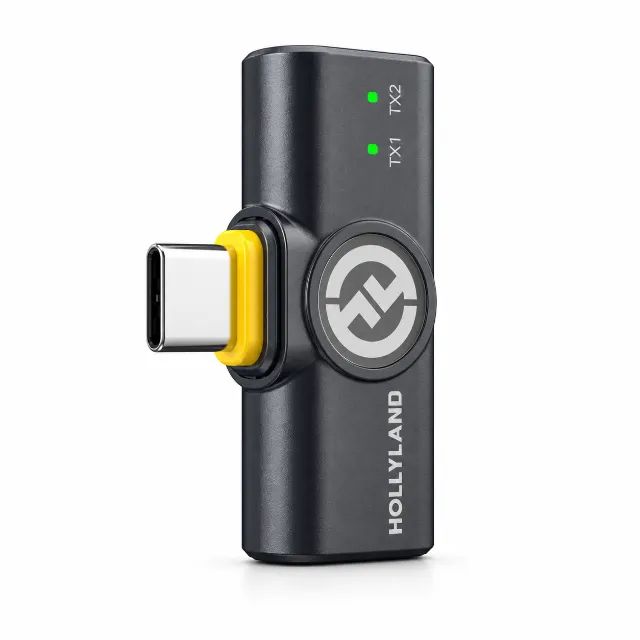 Microfone Lapela Sem Fio Hollyland Lark M2 Duo USB-C - Foto 2