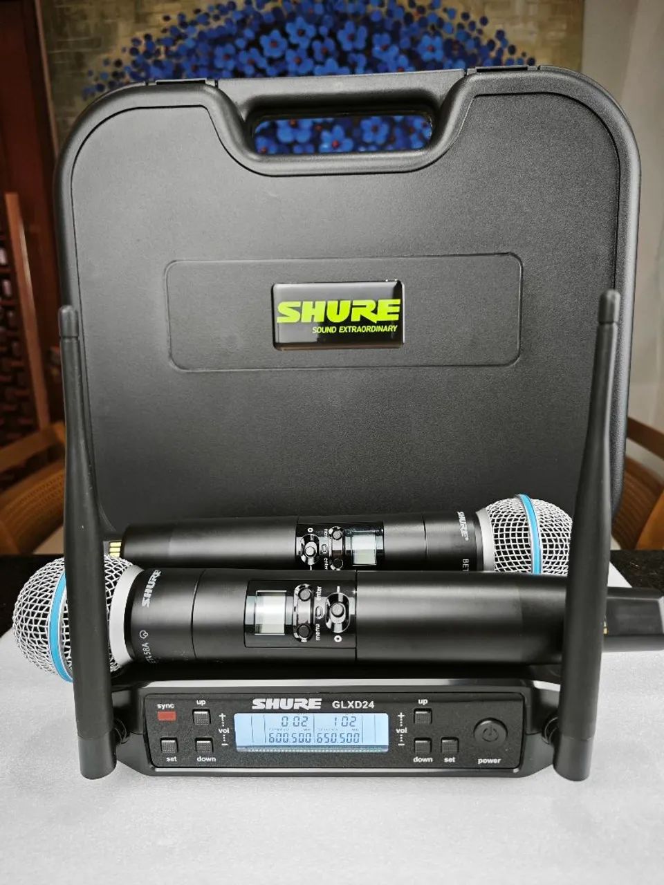 MICROFONE GLXD24 SLXD2 DUPLO 