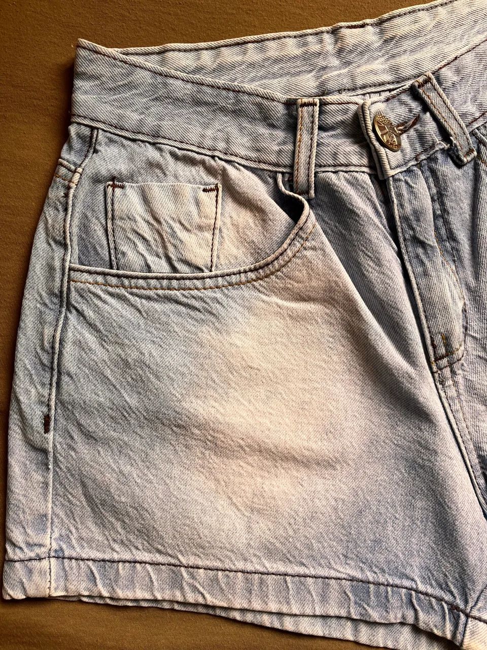 Short jeans feminino - tamanho 38 - Foto 4