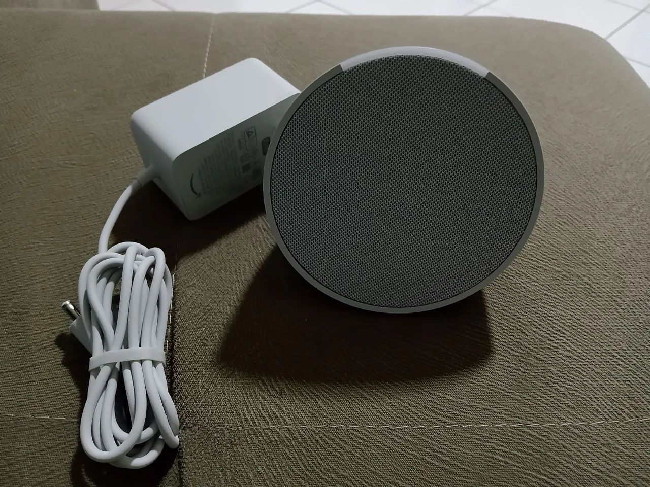 Smart Speaker Amazon Echo Pop com Alexa - Branco (Na Caixa) - Foto 4