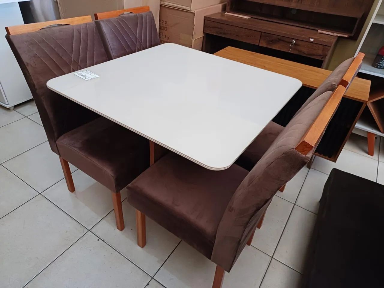 Jogo Completo De Mesa De Jantar Novo  - Foto 3