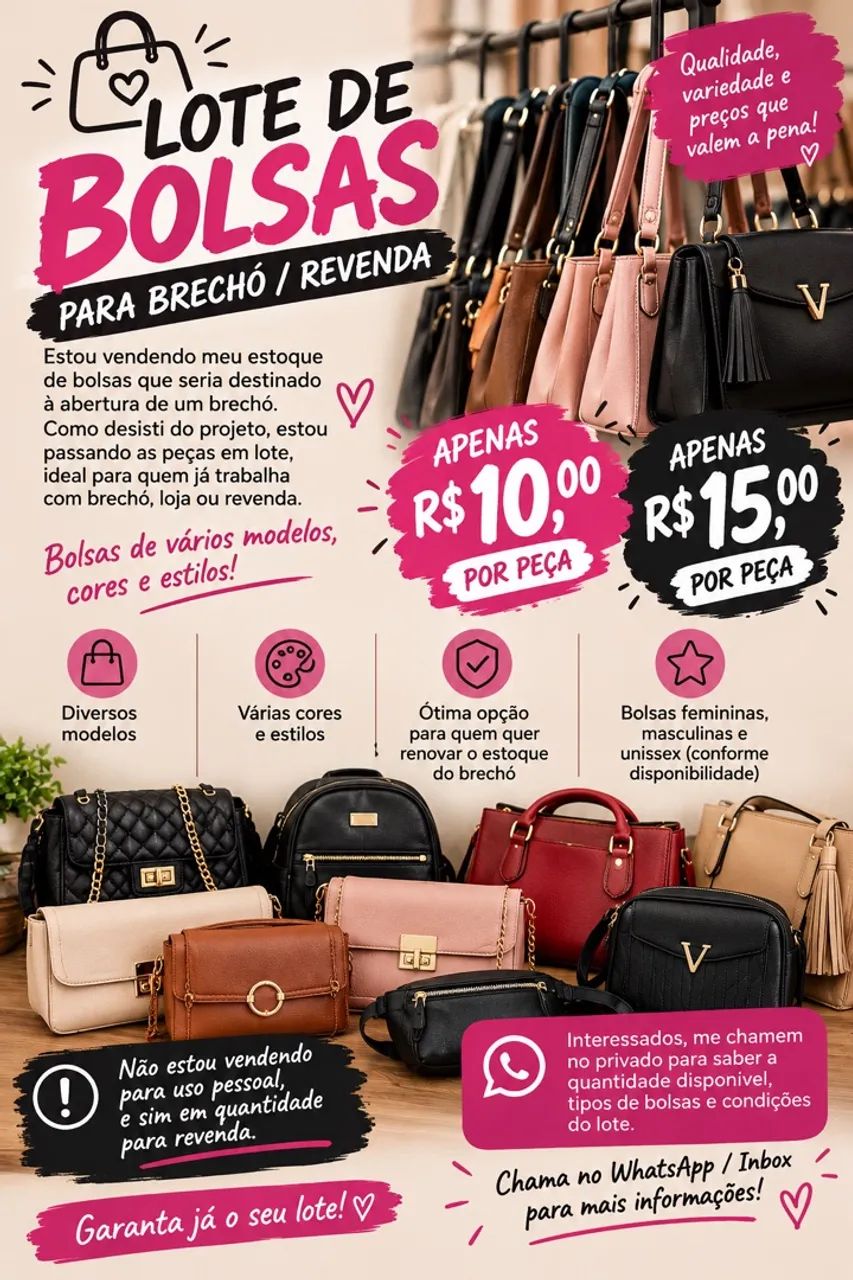 lote de roupa, bolsas e calçados  - Foto 2