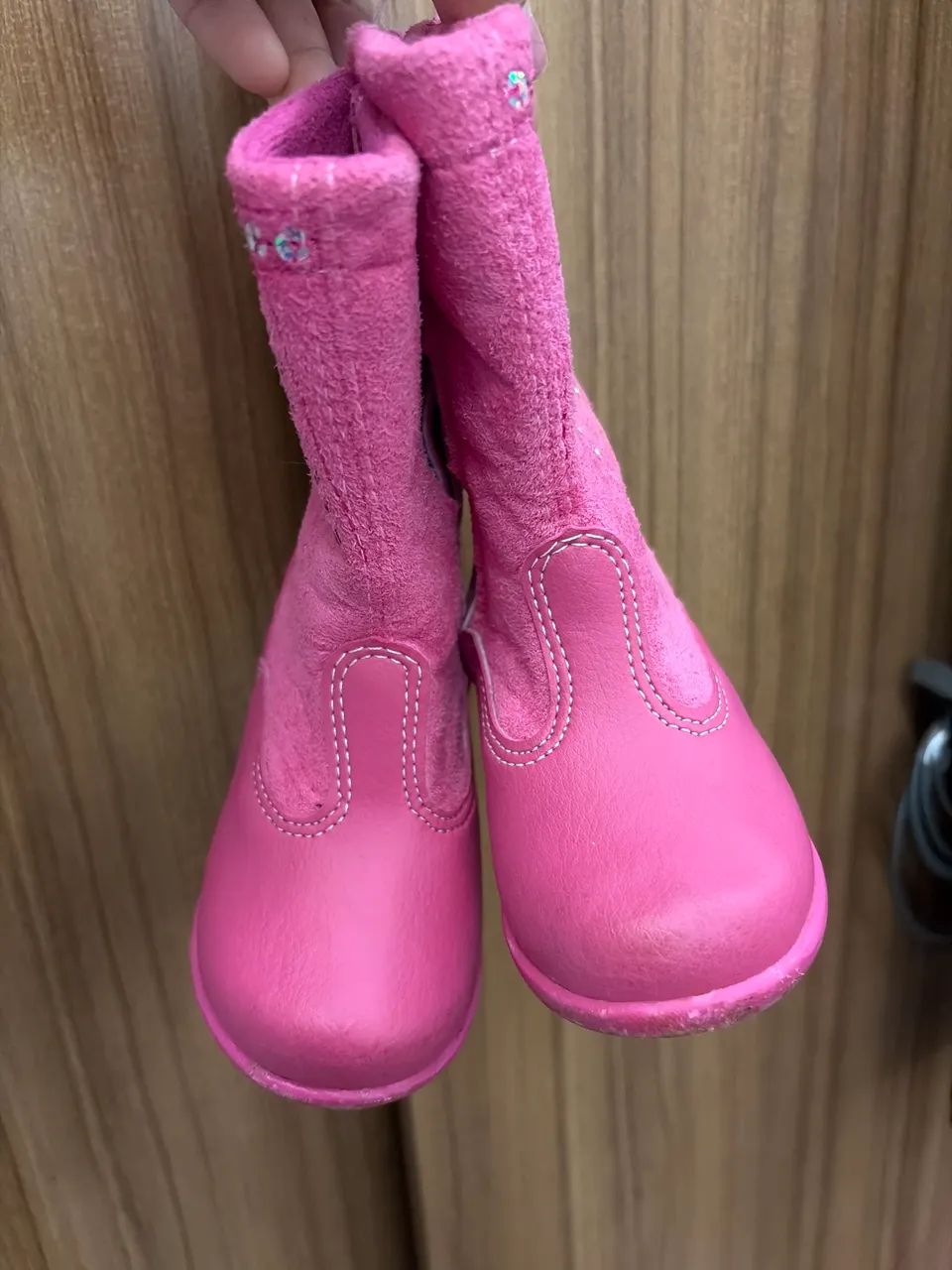 Bota infantil rosa  - Foto 2
