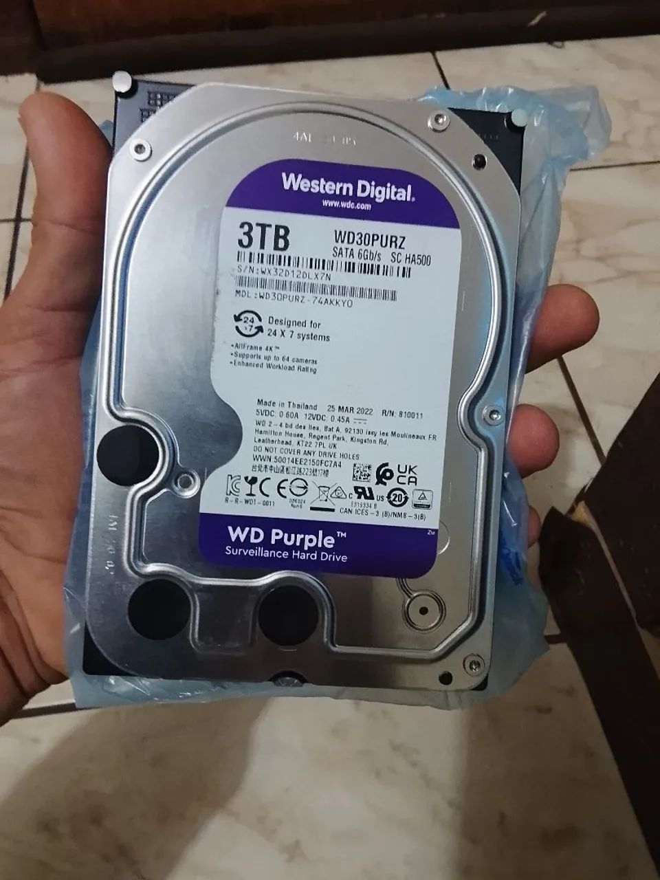 HD 3 TB PURPLEE 