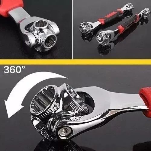 Chave Tigre Multifuncional Manual 48 Em 1 Universal Soquete Cor
