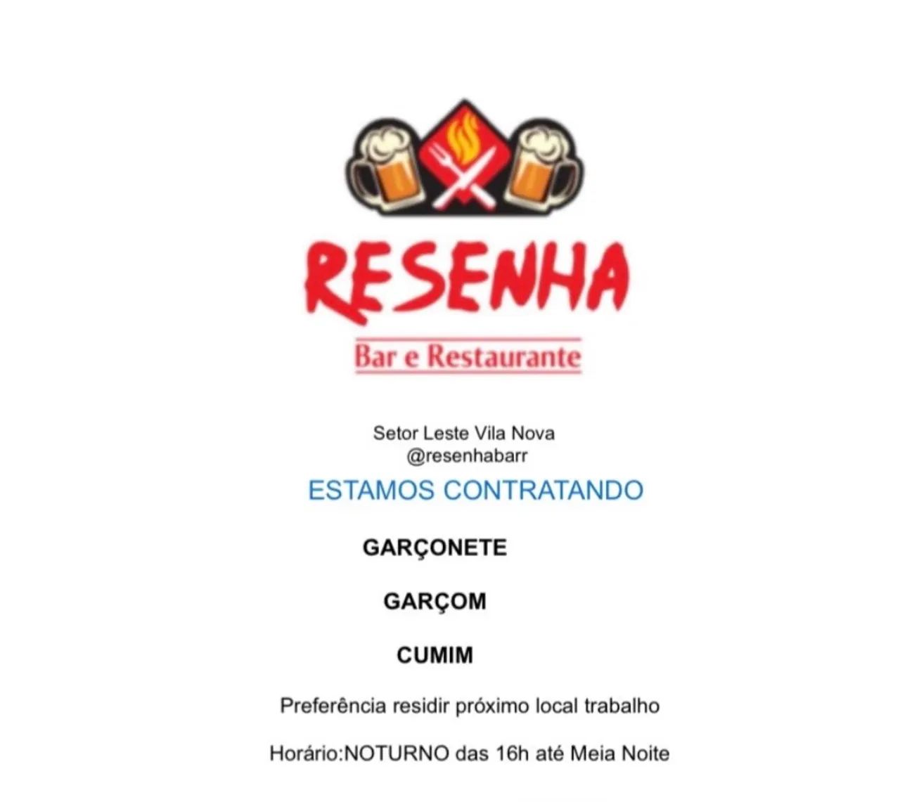 Garçom - garçonete - Noite - Restaurante