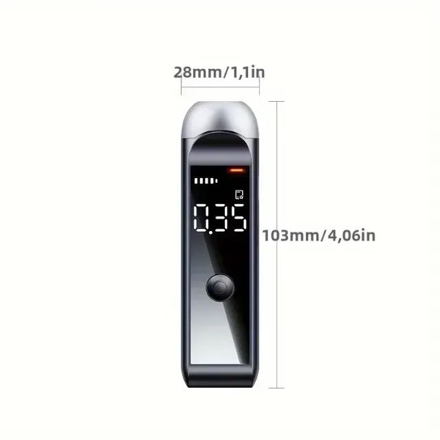 Etilômetro Testador Álcool Digital Bafometrô Alta Precisão Sensor H100 - Foto 6