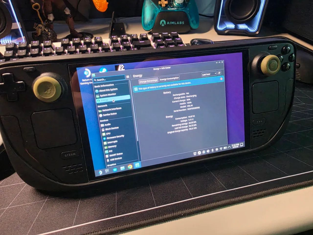 Steam Deck OLED 512gb - saude da bateria 100% - Consoles de Vídeo