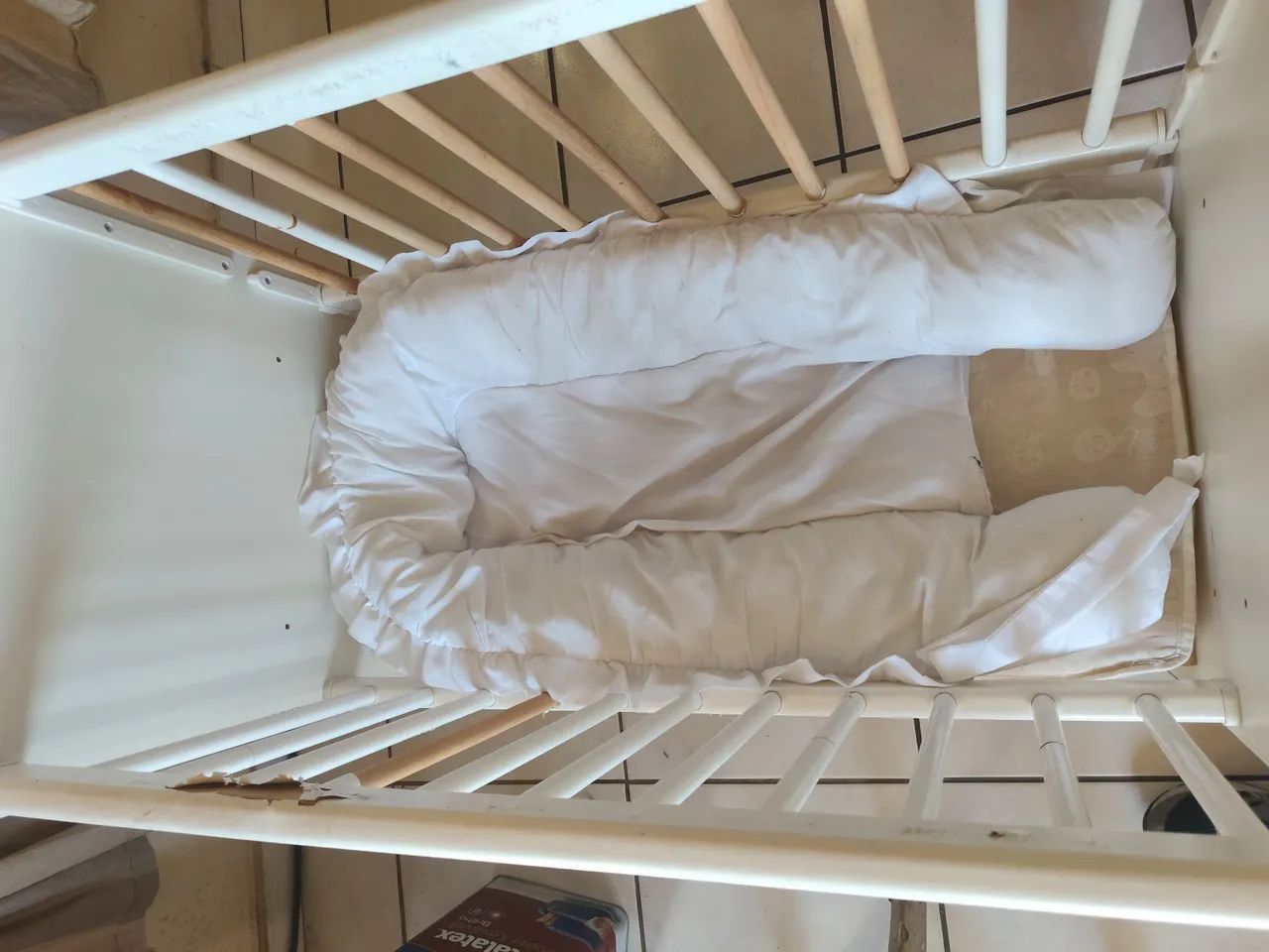 Mini Berço com rodinhas circulante vai com carrinho 