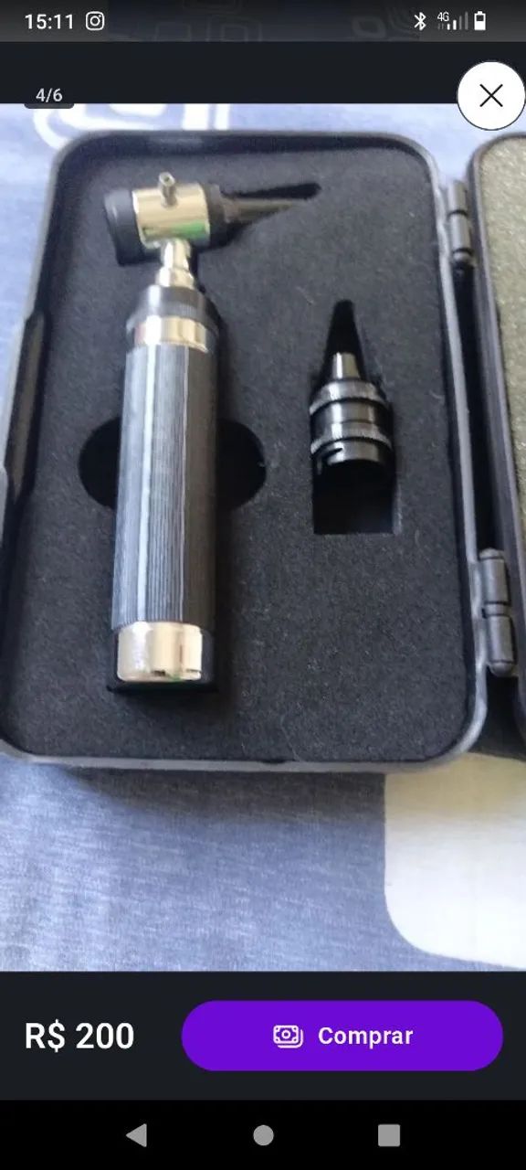 Otoscópio Profissional Luz Led - Foto 4