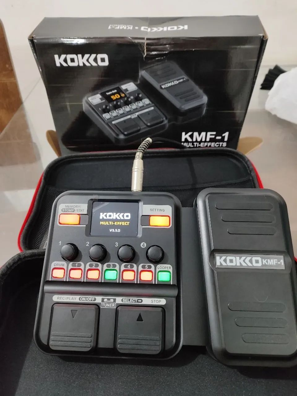 Pedaleira Para Guitarra TOP Nova, Bag e Acessorios