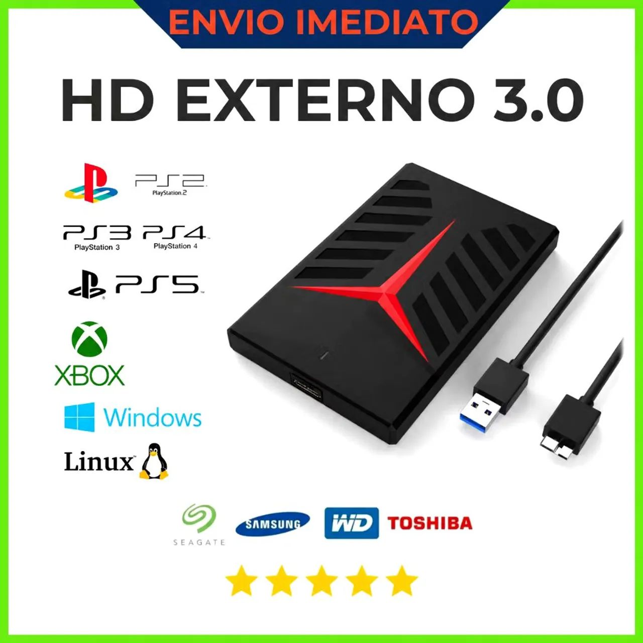 HD EXTERNO 1TB E 500GB - Foto 2