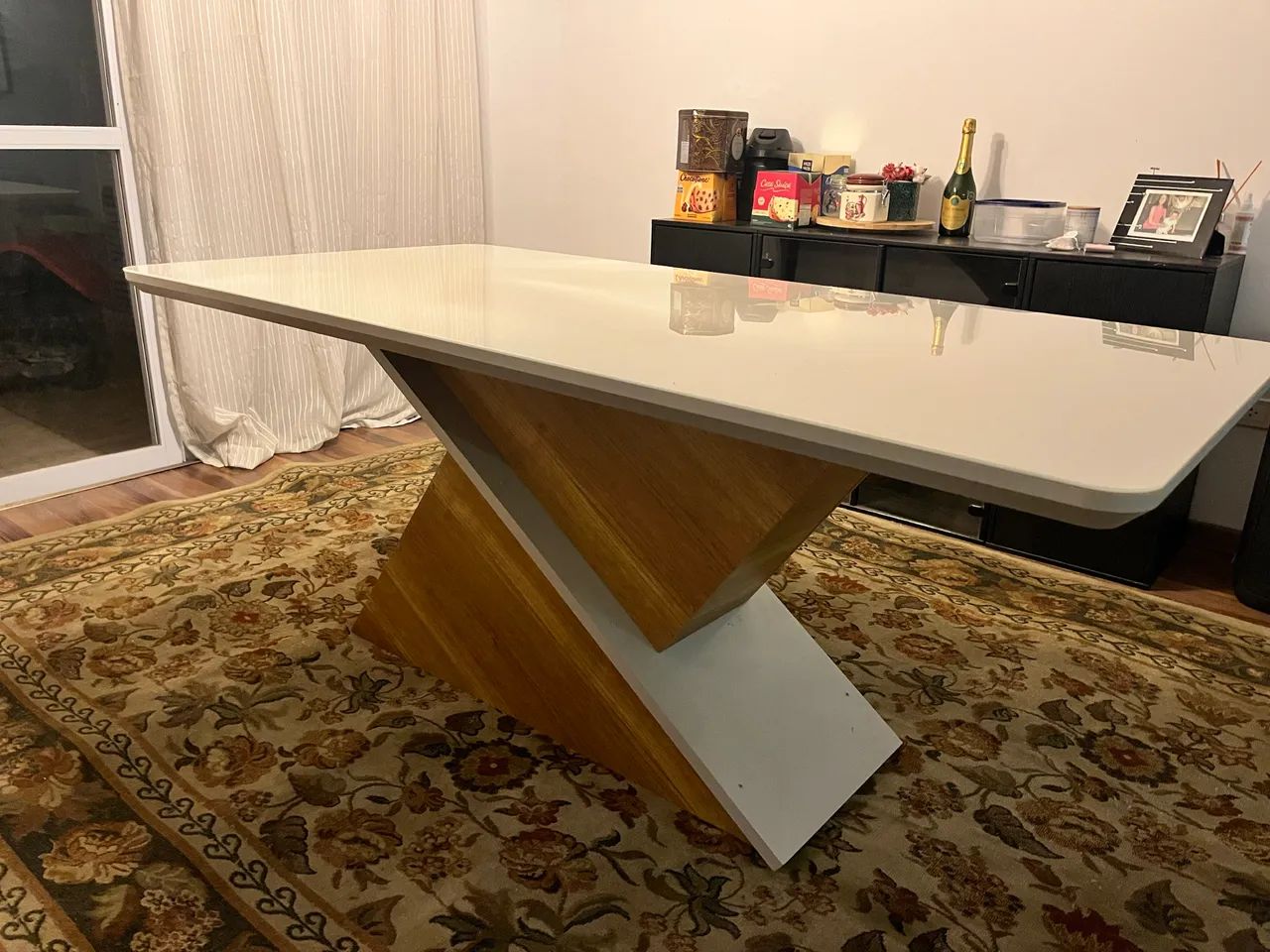 Mesa de jantar grande 6 lugares com 6 cadeiras (1,80x90) - Foto 4