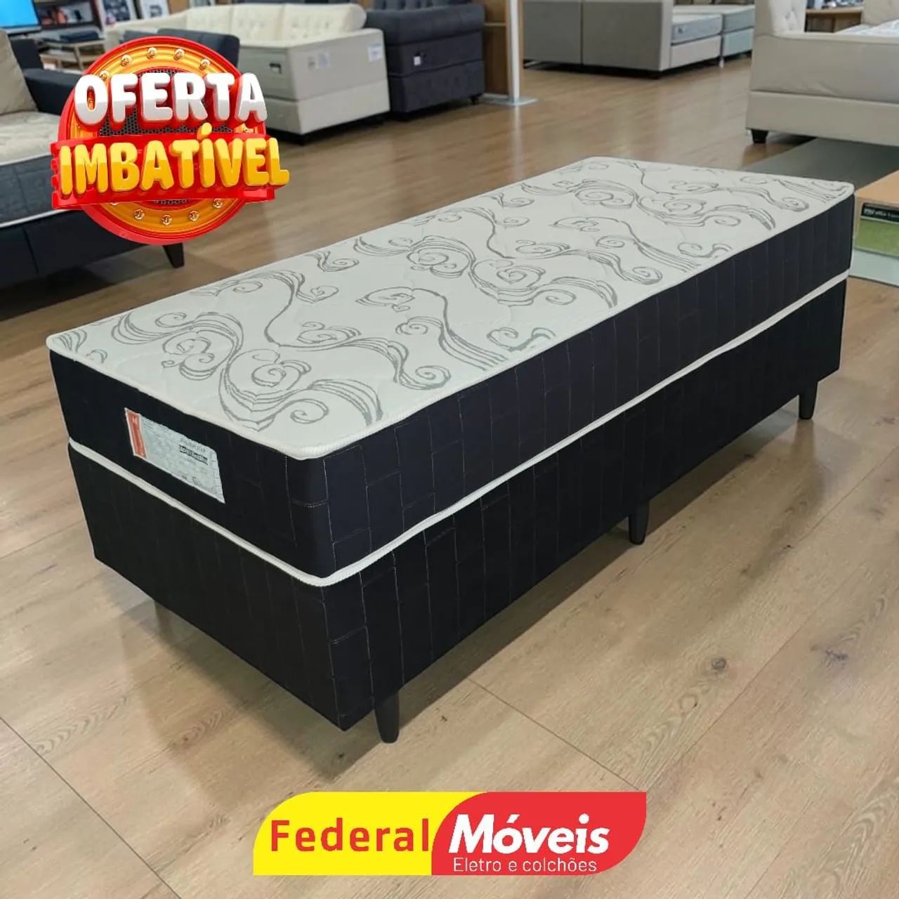 Cama Box Solteiro com Molas Campeã de Vendas - Preço Imbatível!
