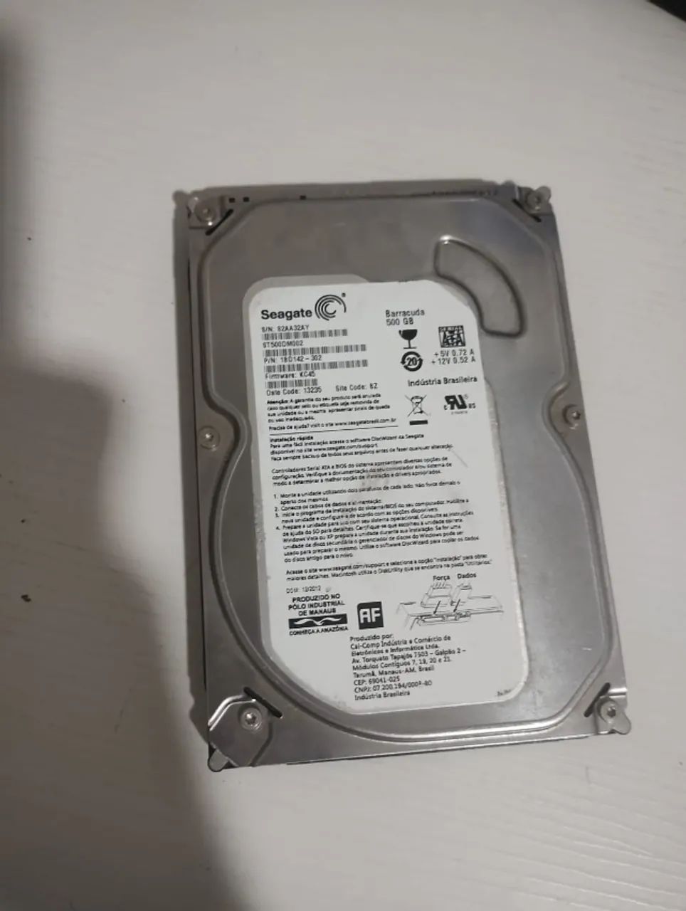 HD Seagate 500GB SATA 3.5"