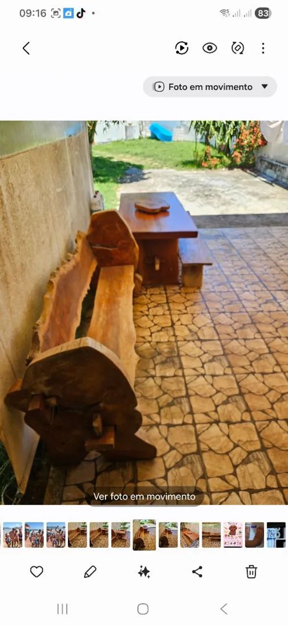 BANCO ESTILO RÚSTICO com ENCOSTO - Foto 4