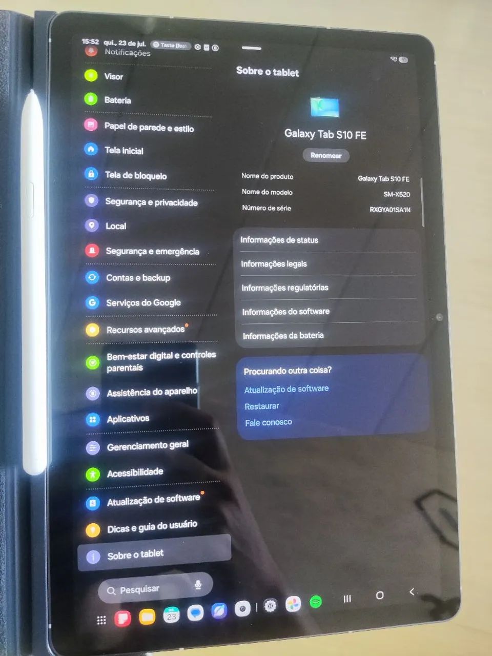 Tablet Samsung S10 Fe 11" 128/8gb  - Foto 5