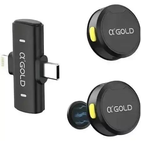 Microfone de Lapela Modelo Botão 2 em 1 iPhone e Android - Foto 5