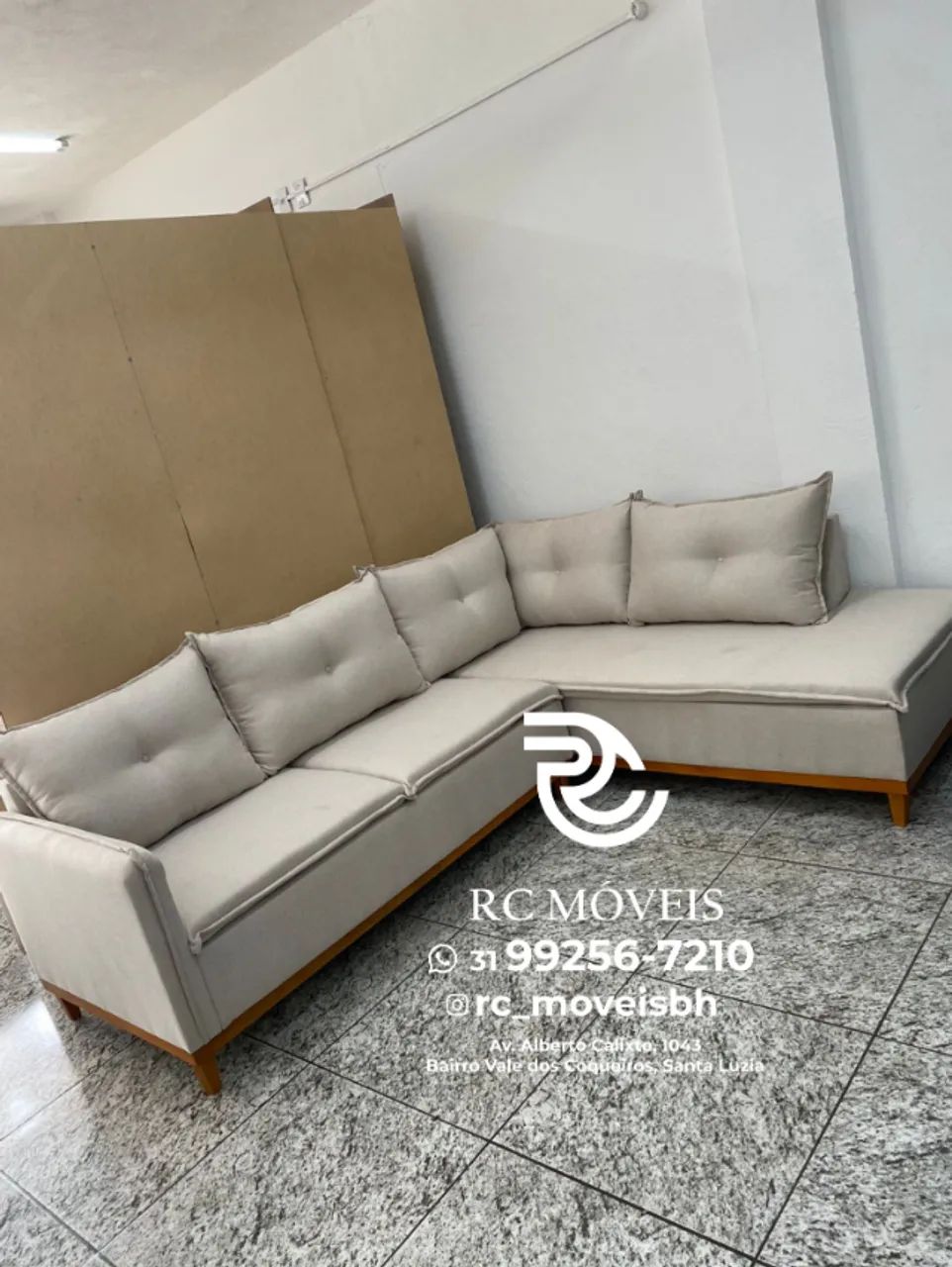 Sofá de Canto Malibu - Conforto Premium e Sofisticação