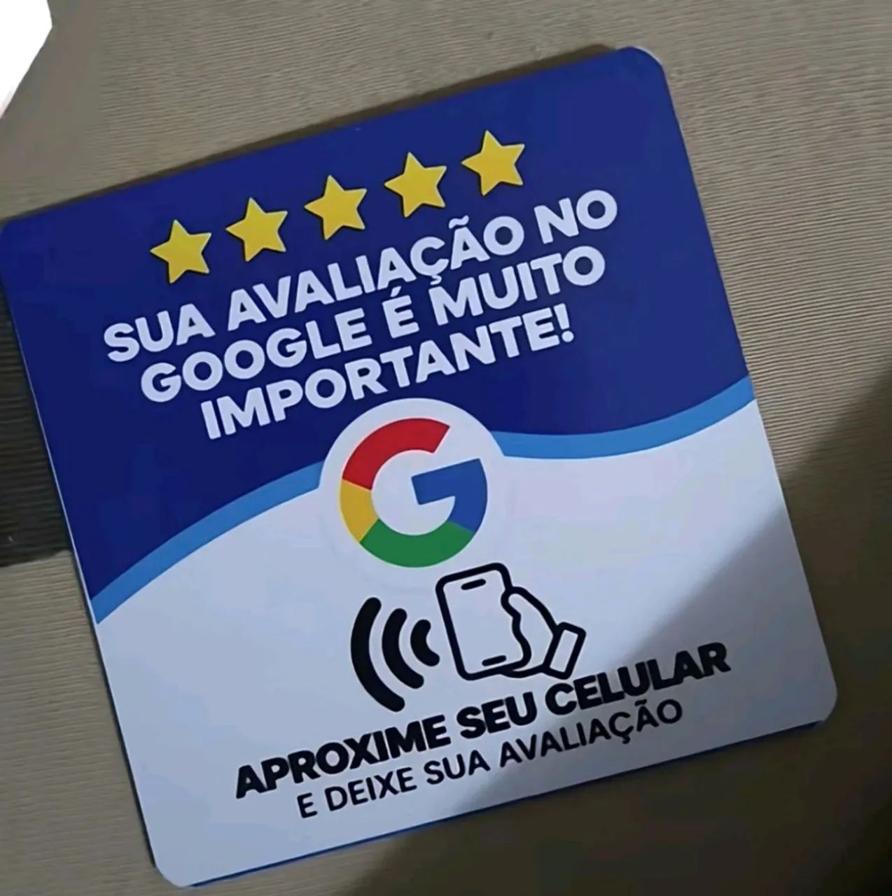 Plaquinhas NFC avaliação no Google  - Foto 2