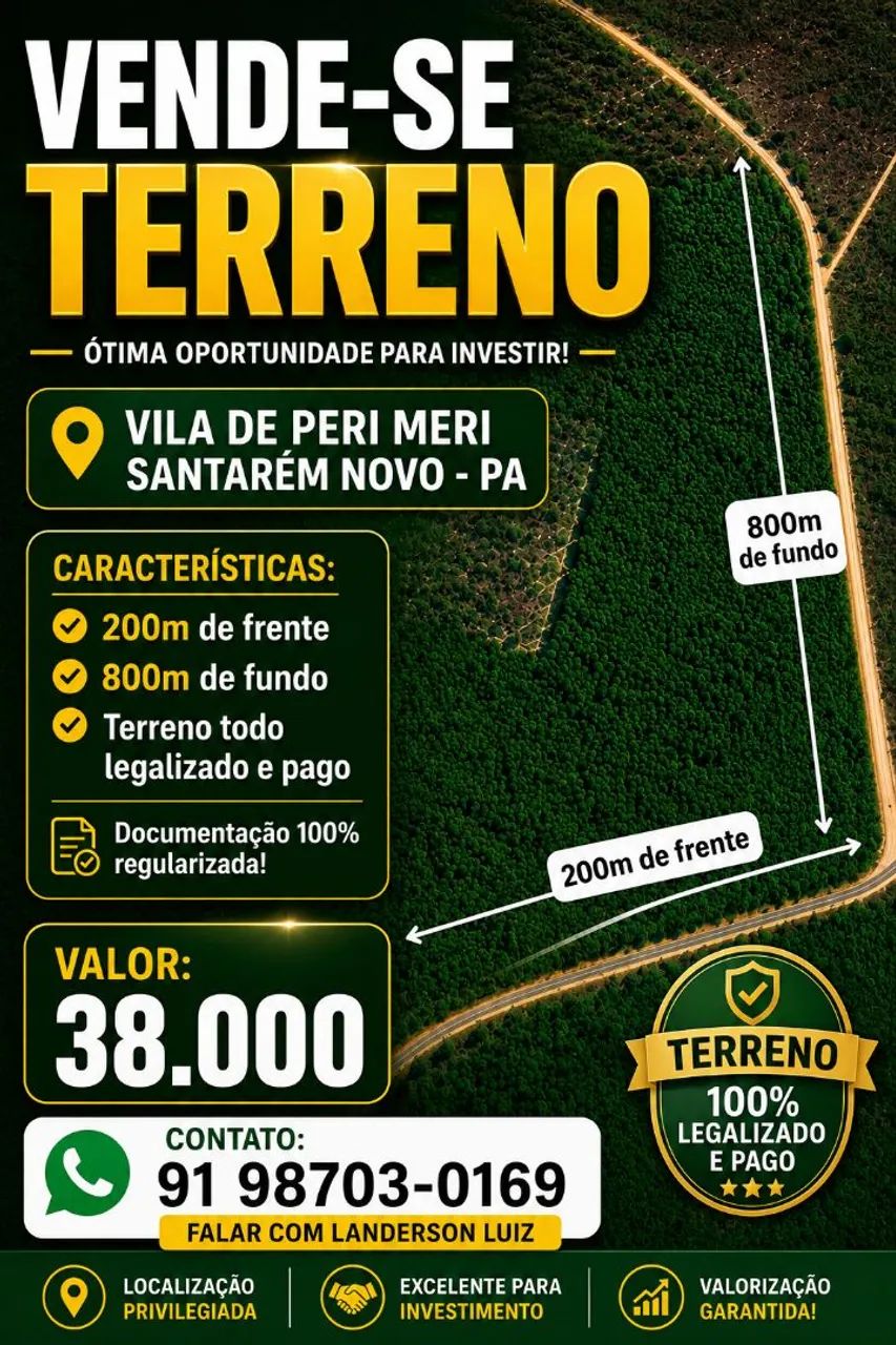 Vende-se terreno agrícola 