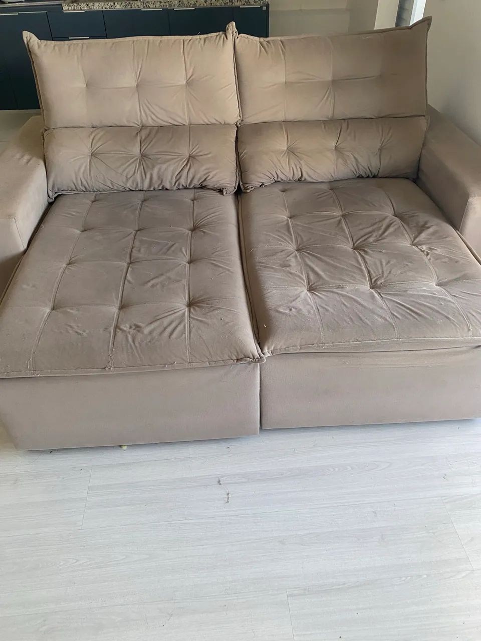 Beige Retractable Sofa65746287676161122