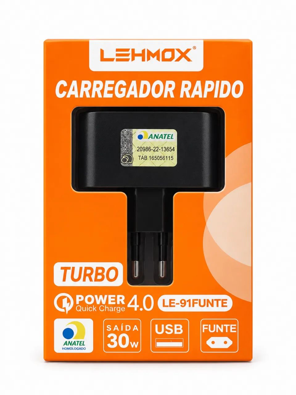 Carregador de carga rápida 30w compatível com Android e iPhone  - Foto 2