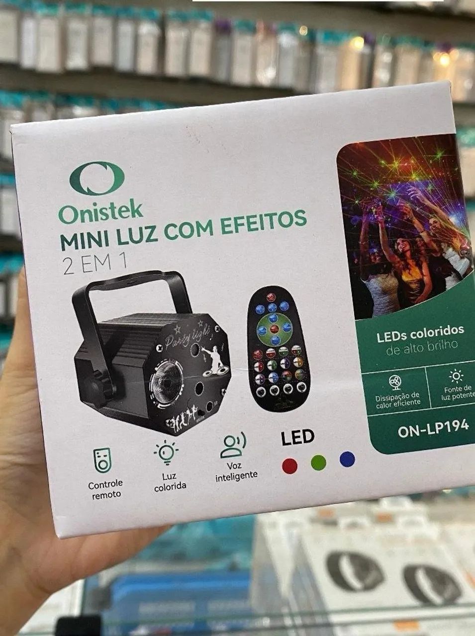 Mini Projetor Laser Rgb Jogo De Luz Iluminação Festa Led - Foto 2
