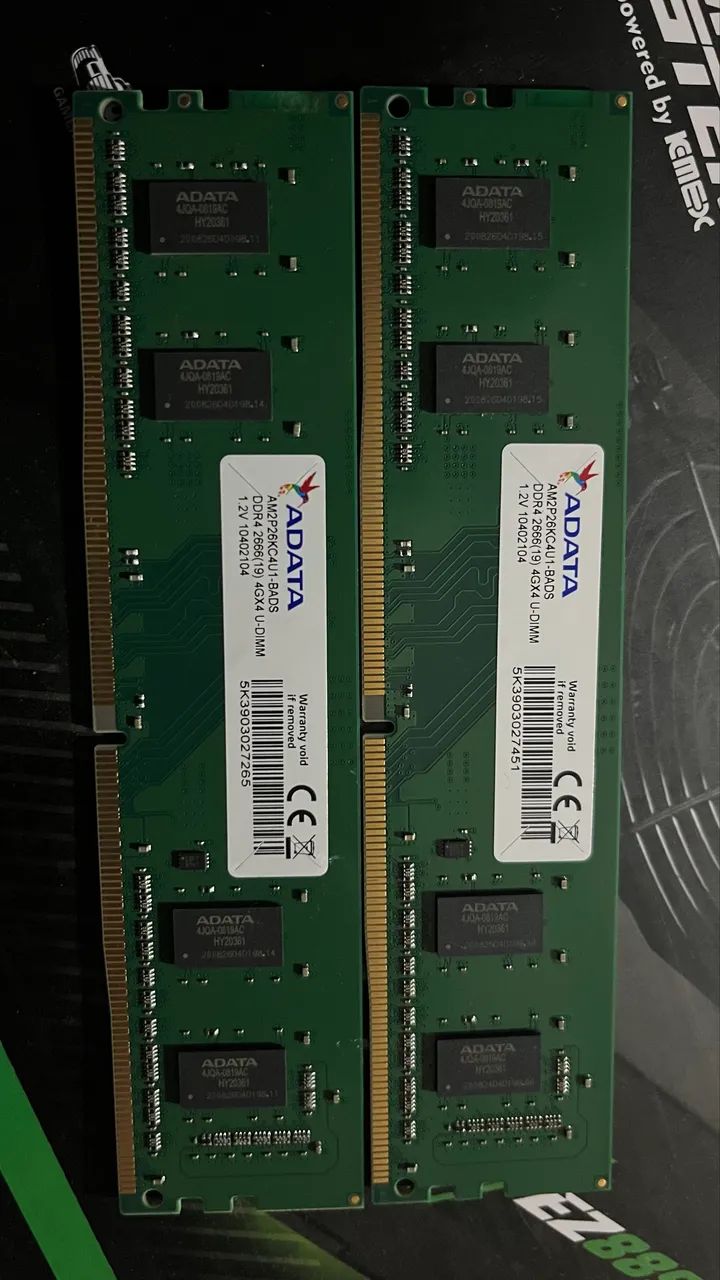 Memórias DDR4 2666Mhz 
