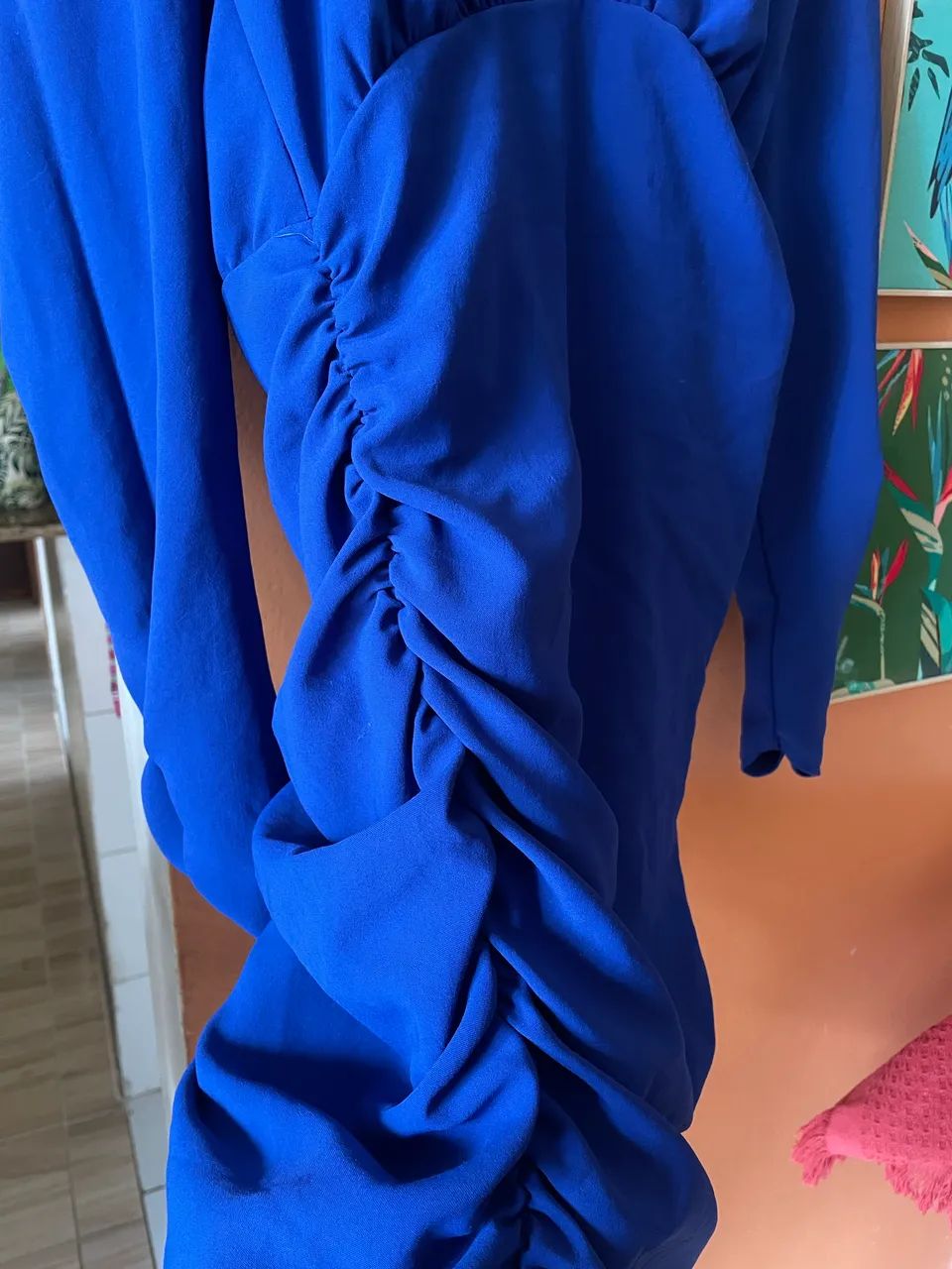 VESTIDO AZUL ROYAL ZARA - Foto 2