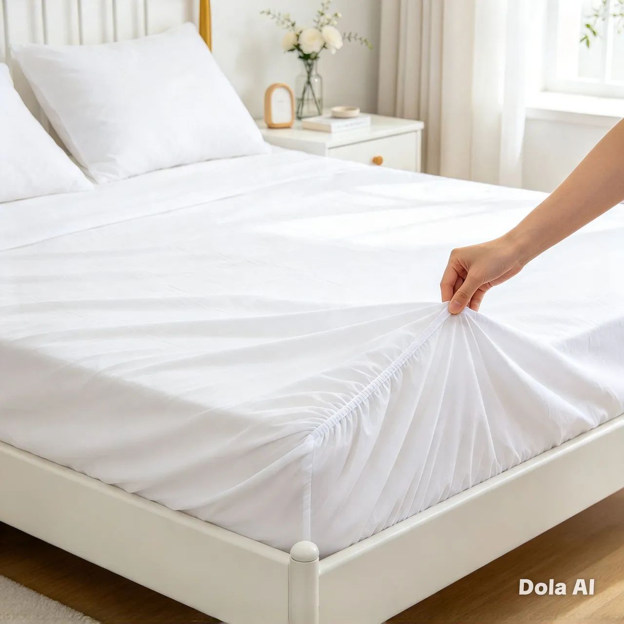Capa protetora plástica para cama de solteiro com elástico nas quatro pontas  - Foto 4