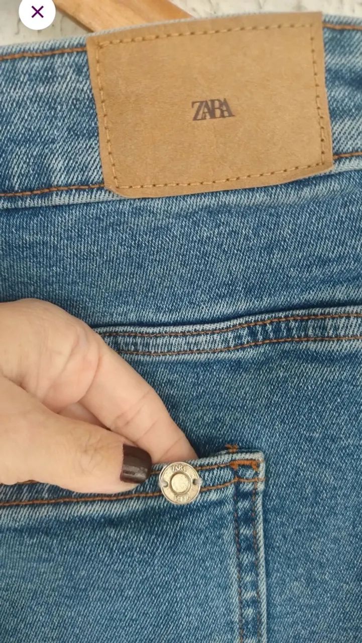 calça jeans zara 44 - Foto 5