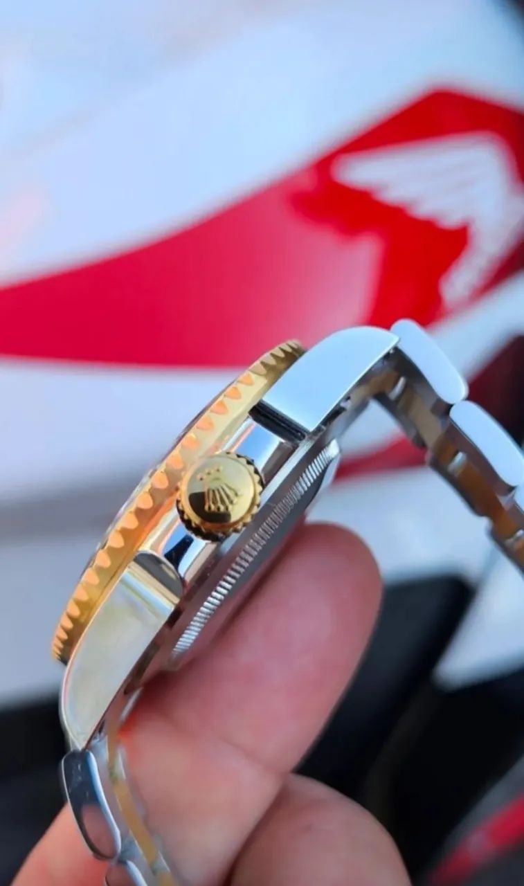 Relógio ROLEX SUBMARINER MISTO COM DOURADO (AUTOMÁTICO) - Foto 2