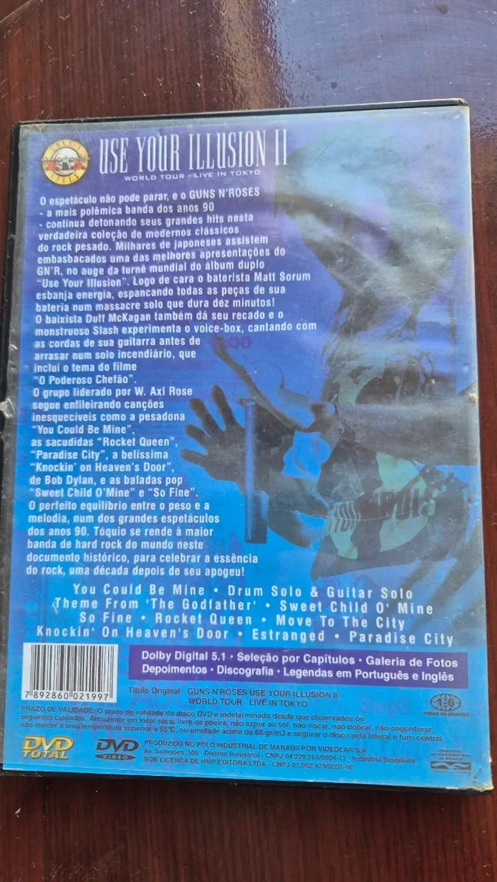 DVD Guns N' Roses - Use Your Illusion II (Live In Tokyo 1992