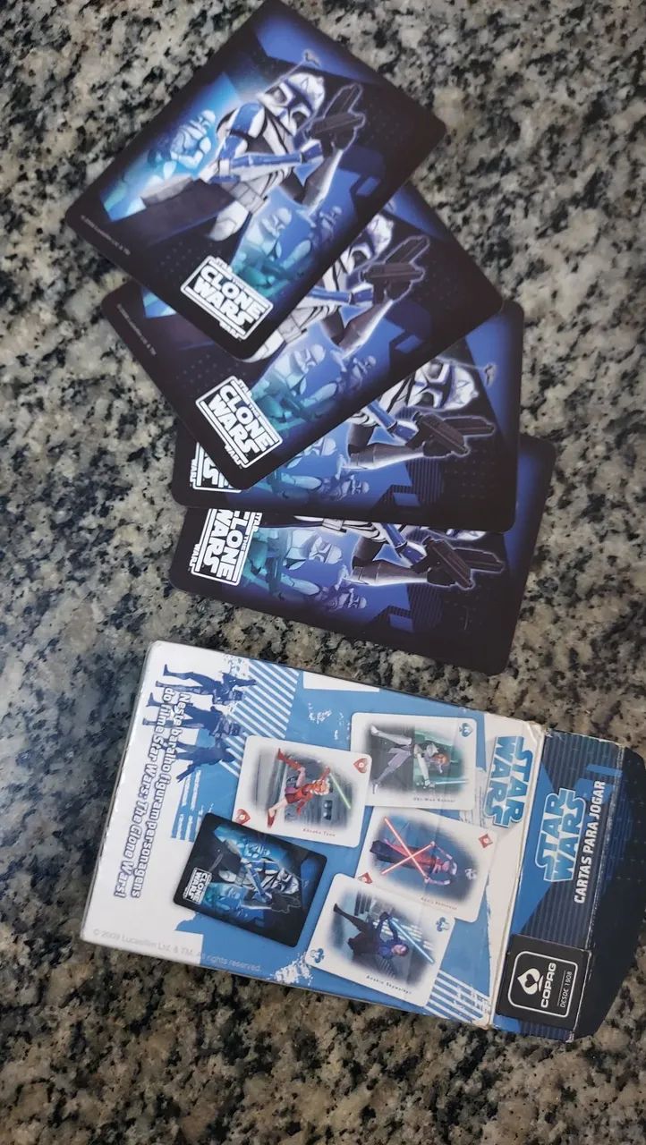 Baralho Star Wars: The clone wars - jogo de cartas COPAG original - Foto 2