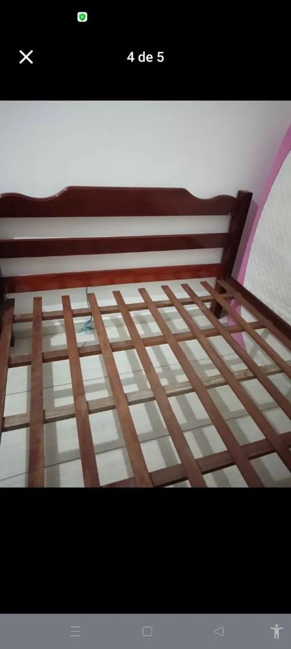 cama e colchão usado 