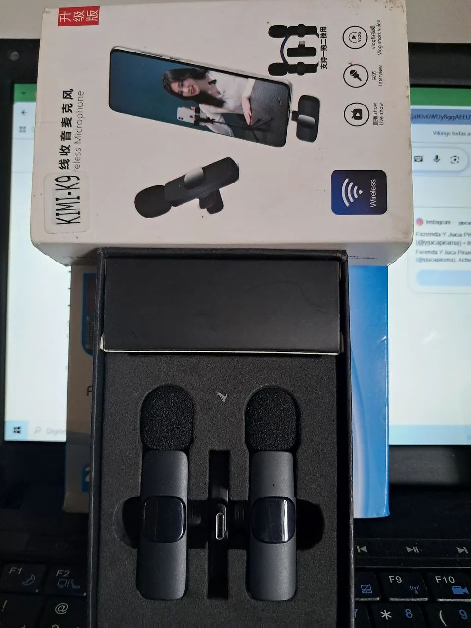Microfone Lapela sem fio wireless  - Foto 2