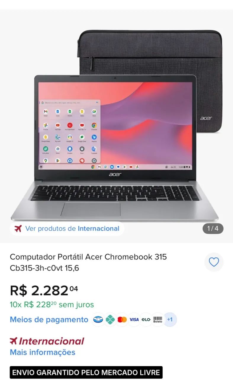 Acer Chromebook 315-3H (Touchscreen)