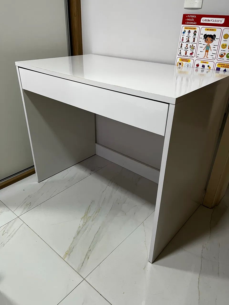 Escrivaninha/penteadeira MDF branco 