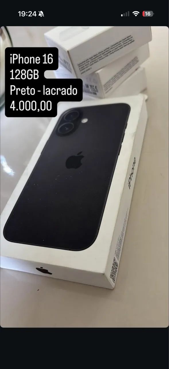 iPhone 16 lacrado 