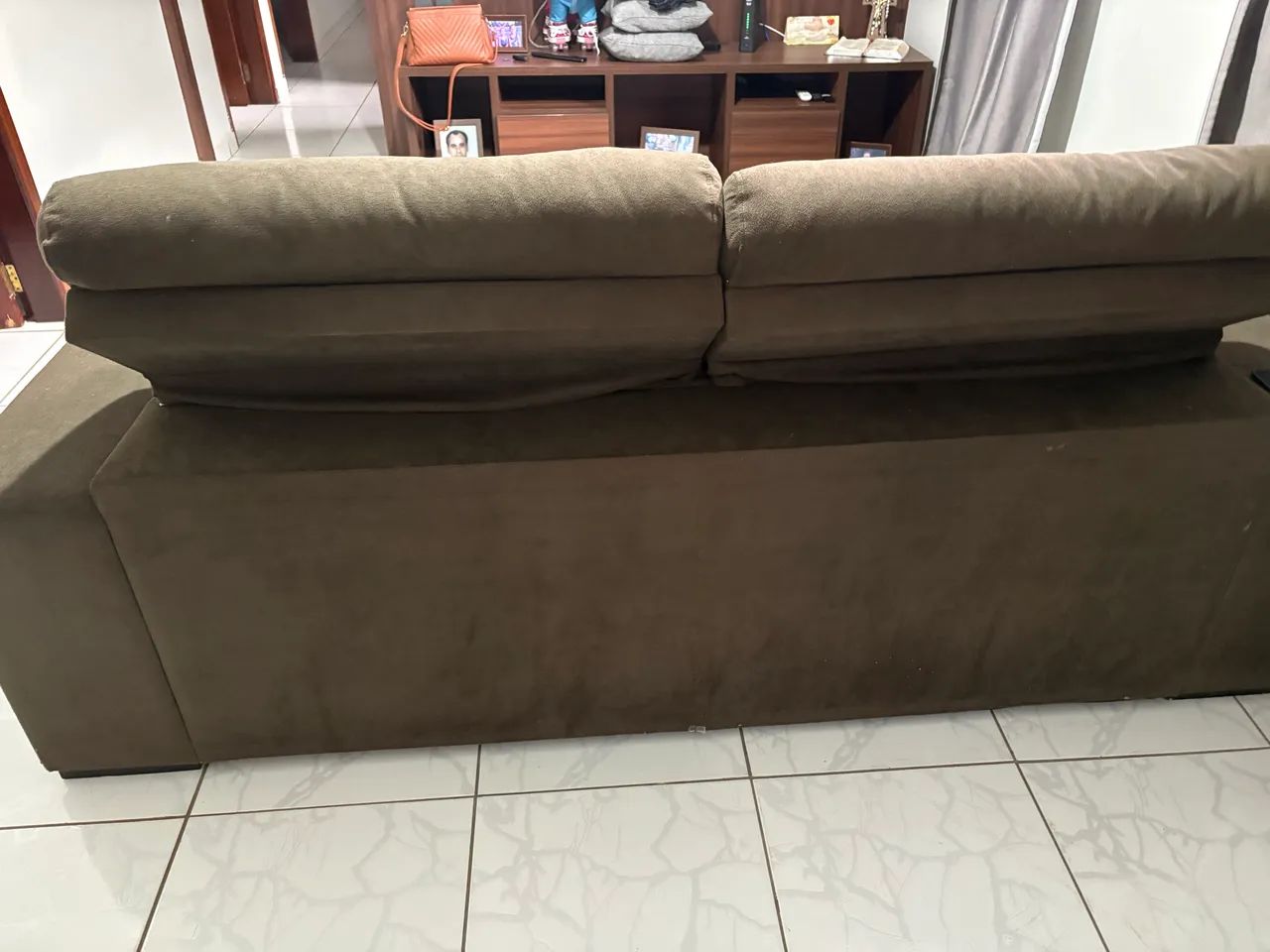 Sofá retrátil (usado) com detalhes  - Foto 5