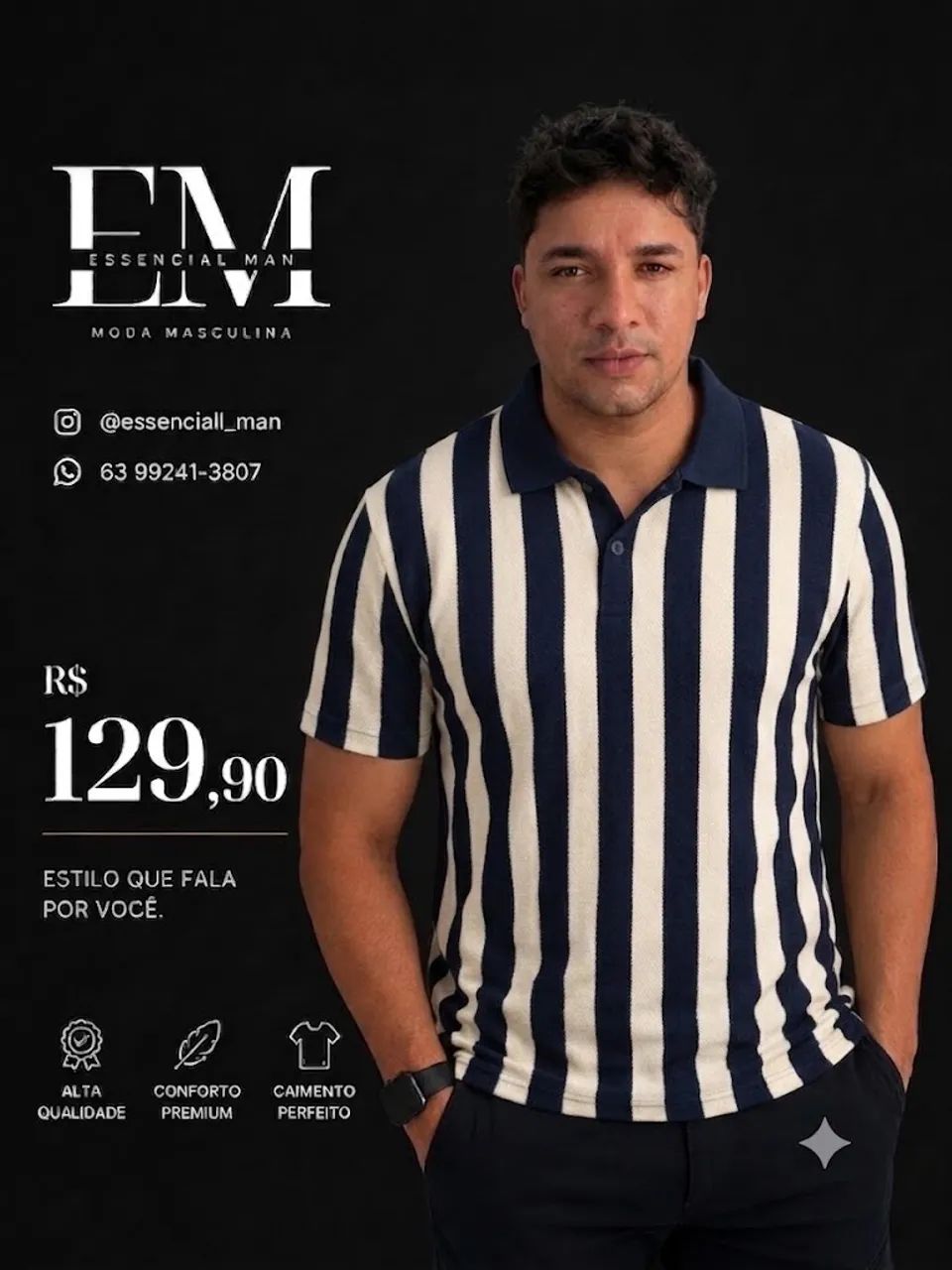 Camisa masculina 